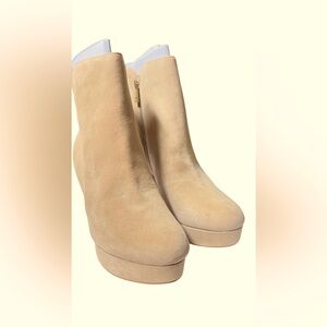 Naturalizer Womens Flavio Suede Platform Ankle Boots